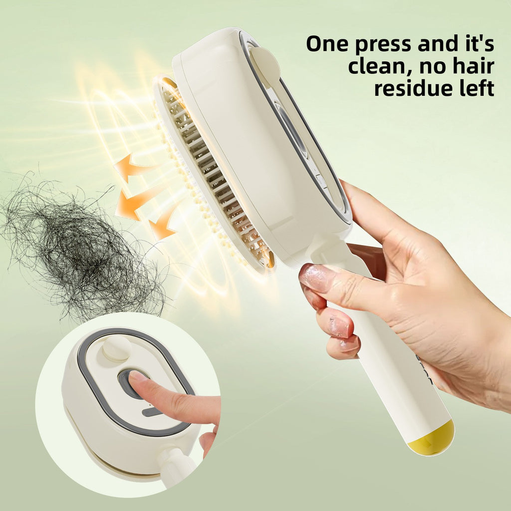 Electric Mist Hair Care Comb with Red Light and Self-Cleaning