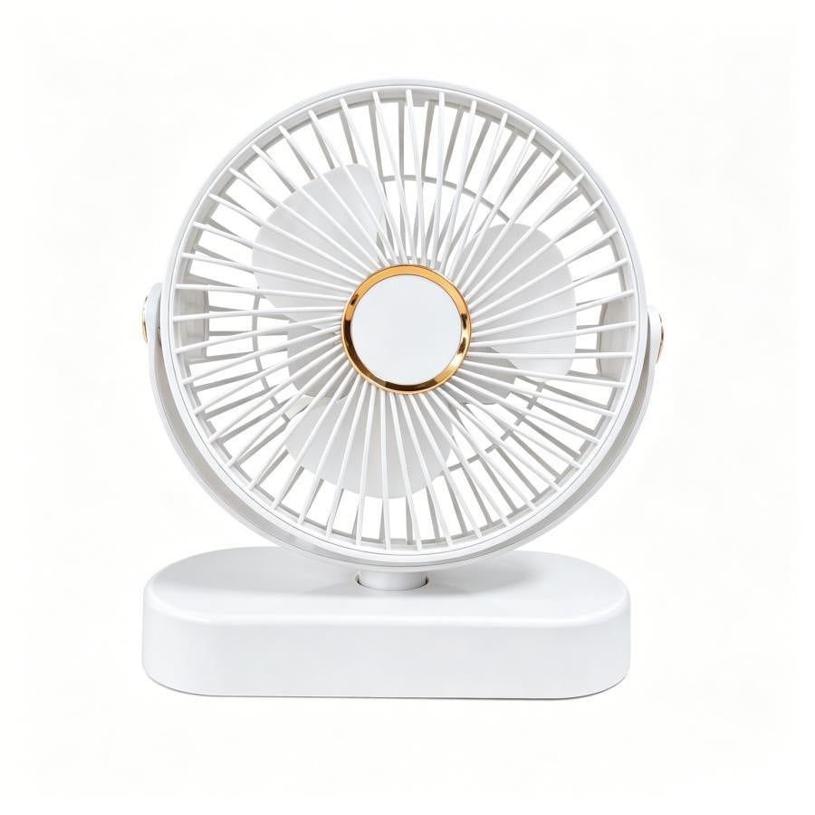 Clip-On Desktop Fan with USB Charging and Long Battery Life