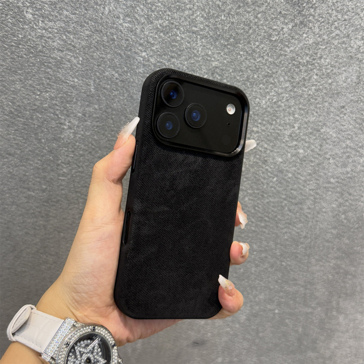 Flannel magnetic phone case