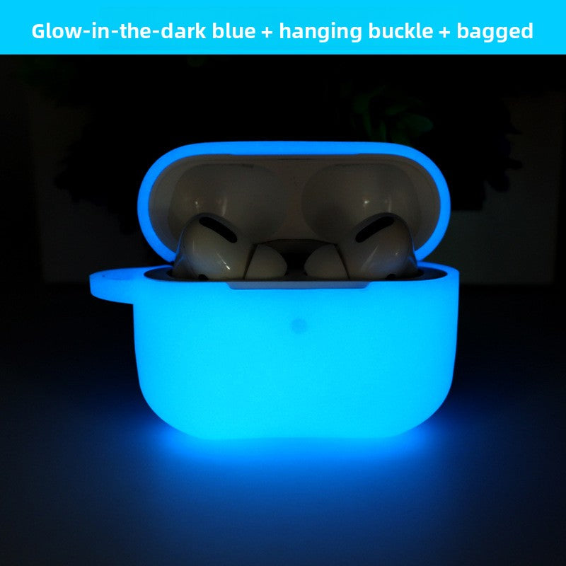 Luminous Silicone AirPods Case with Lanyard