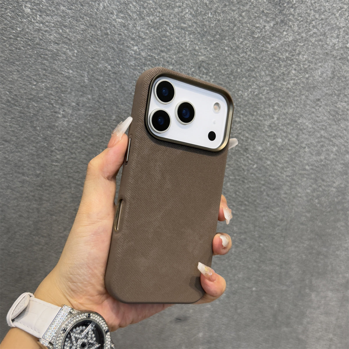 Flannel magnetic phone case