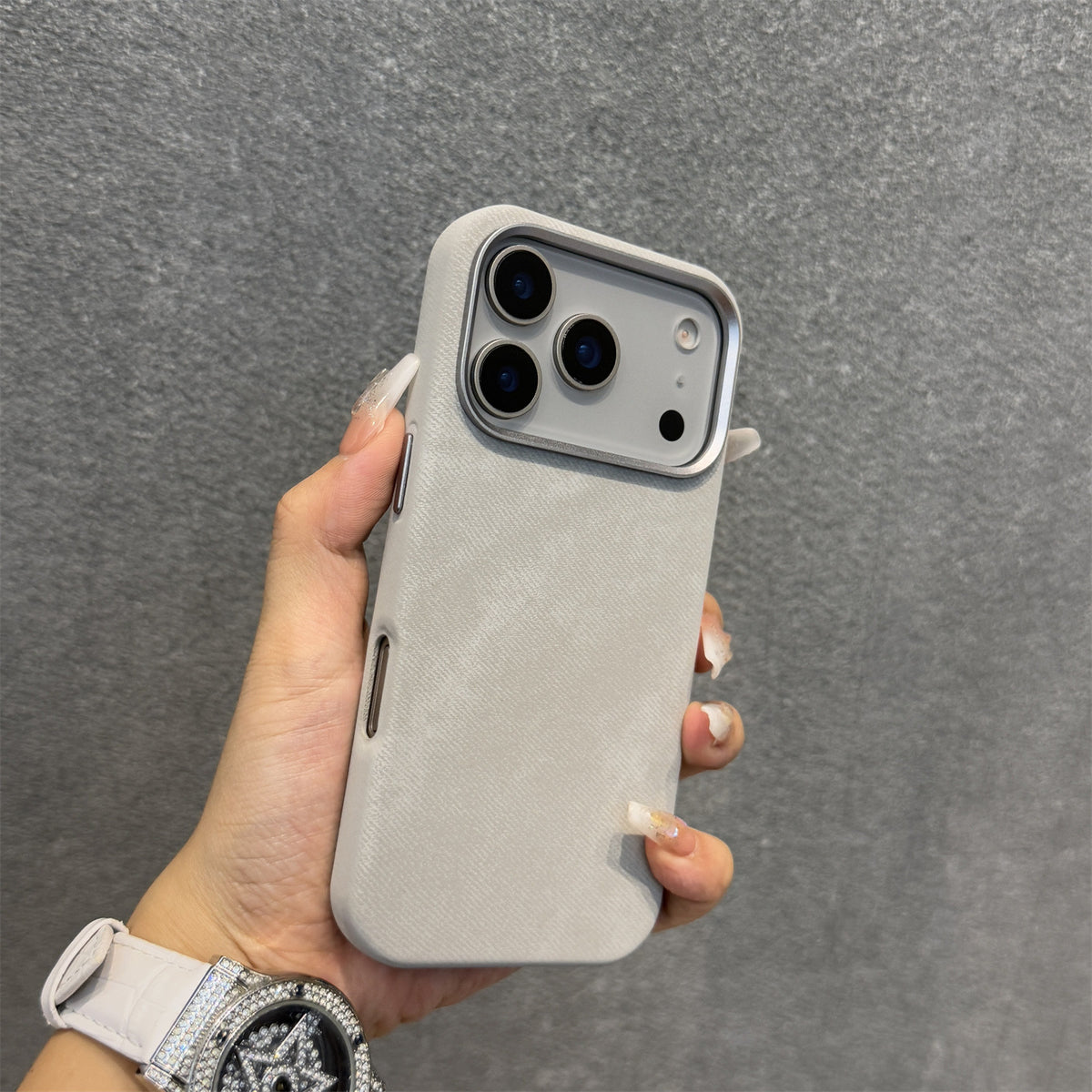 Flannel magnetic phone case
