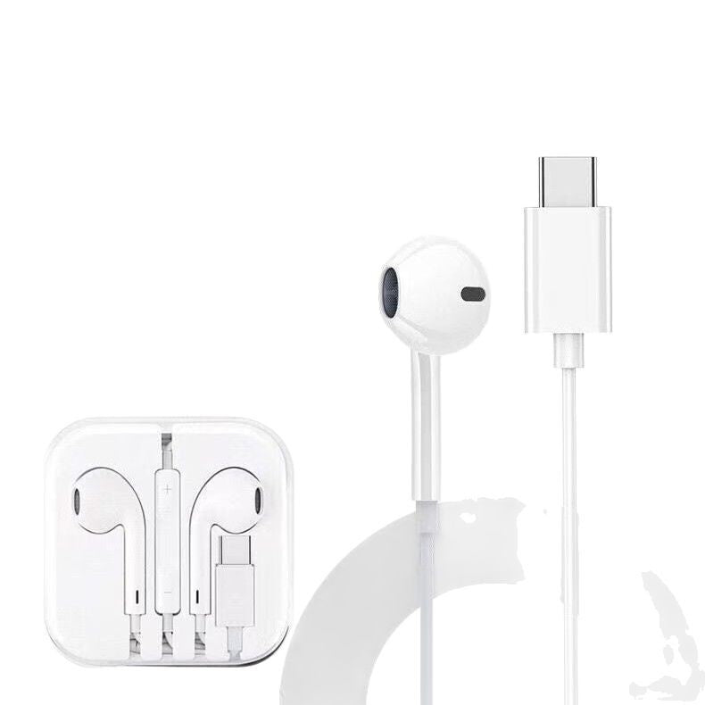 Universal Wired In-Ear Headset with Microphone and Remote for Type-C Apple 3.5mm Audio Devices