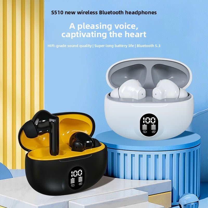 Digital Display Bluetooth 5.4 In-Ear Stereo Earbuds
