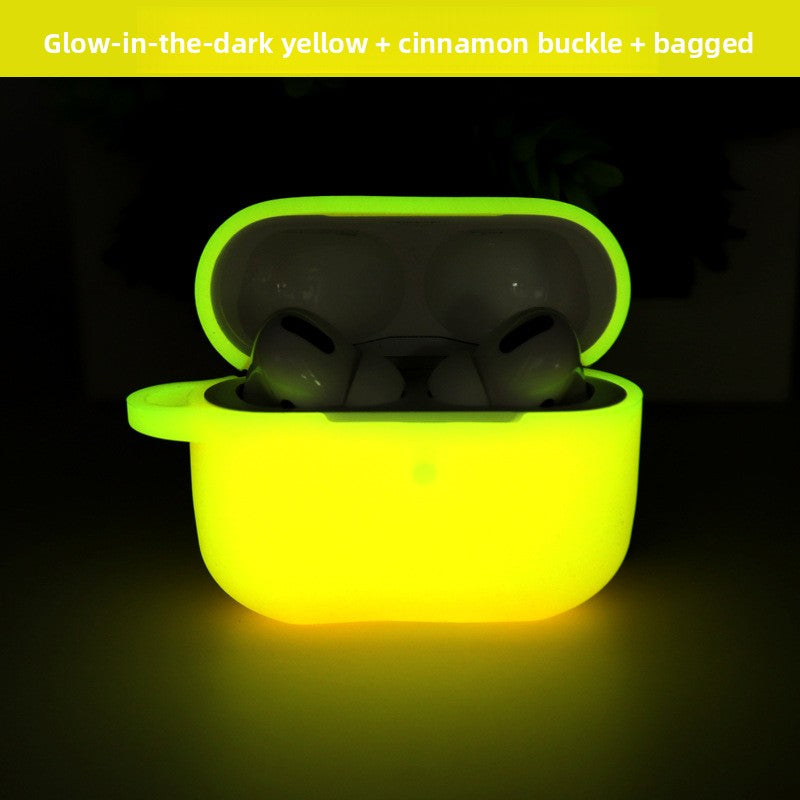 Luminous Silicone AirPods Case with Lanyard