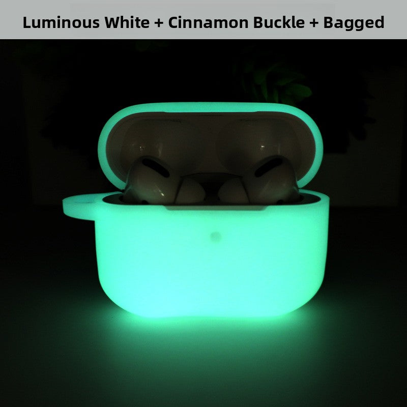 Luminous Silicone AirPods Case with Lanyard