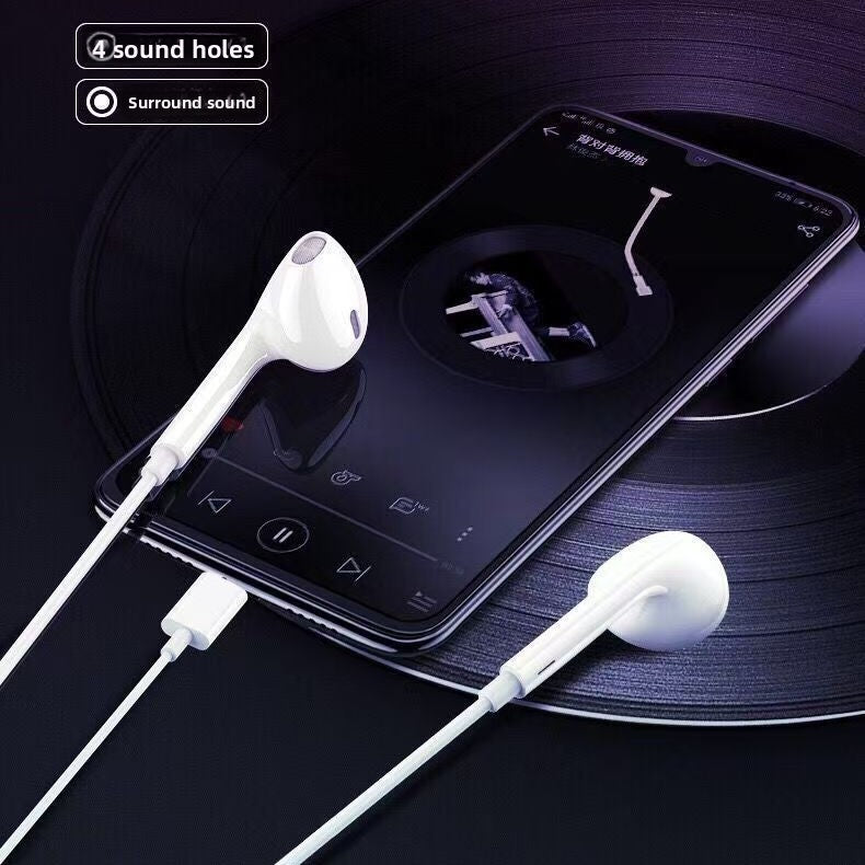 Universal Wired In-Ear Headset with Microphone and Remote for Type-C Apple 3.5mm Audio Devices