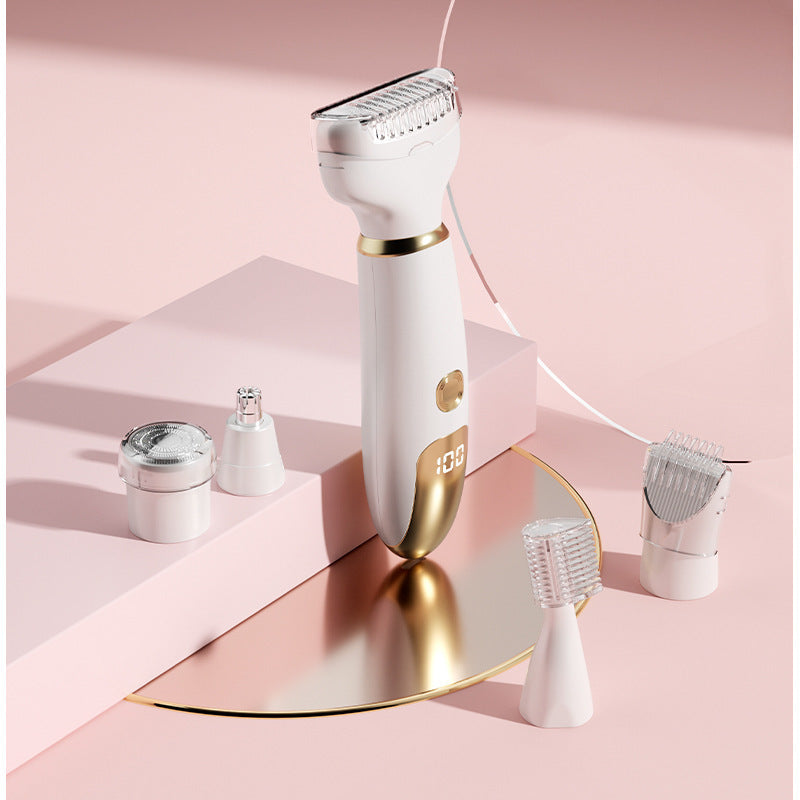 Waterproof rechargeable women's electric shaver