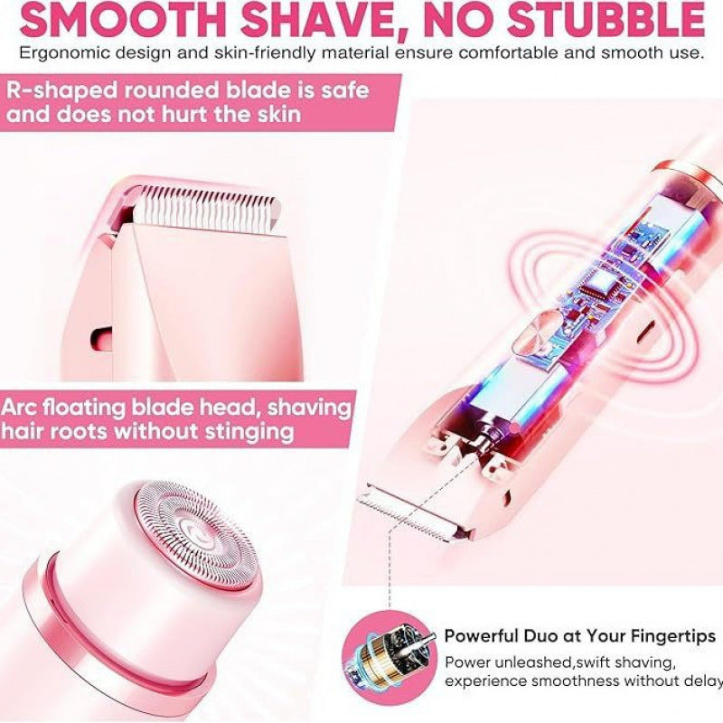 Waterproof rechargeable women's electric shaver