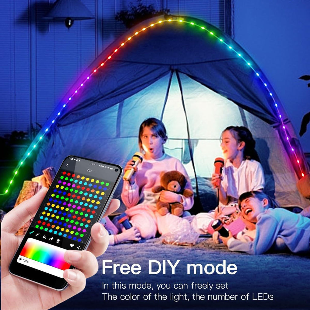 RGB Music Voice Control LED Curtain Lights