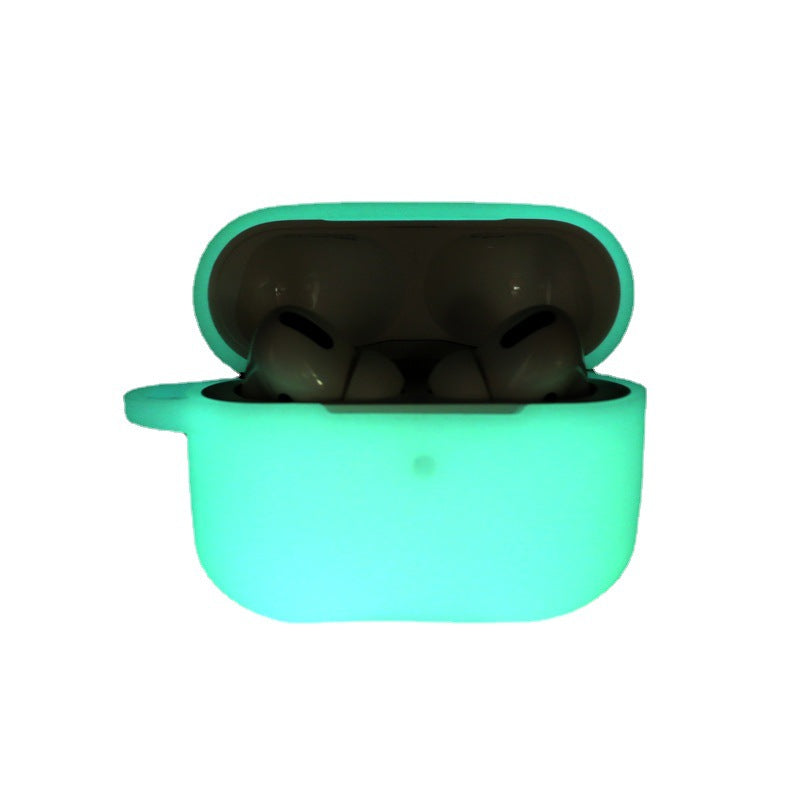 Luminous Silicone AirPods Case with Lanyard