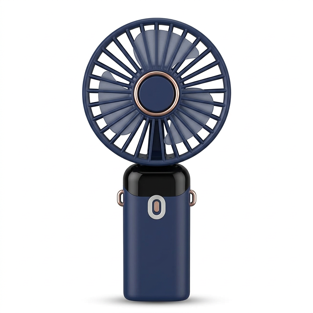 Fan with a clean white studio background
