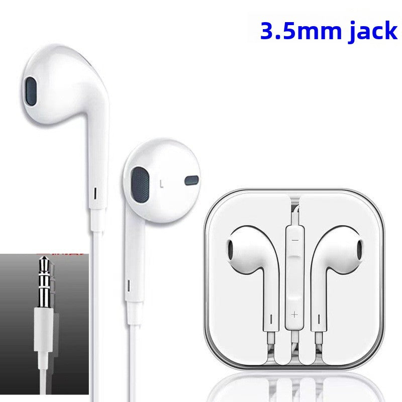 Universal Wired In-Ear Headset with Microphone and Remote for Type-C Apple 3.5mm Audio Devices