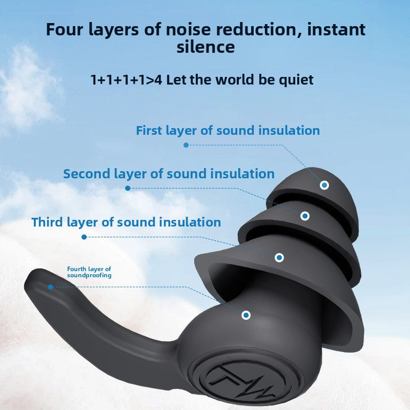 Soft Silicone Noise Reduction Earplugs
