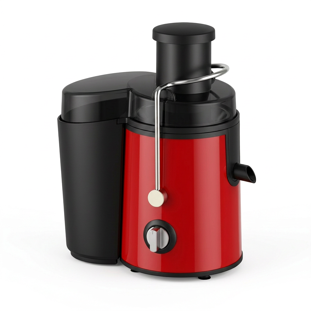 Juicer with a brighter true-red finish