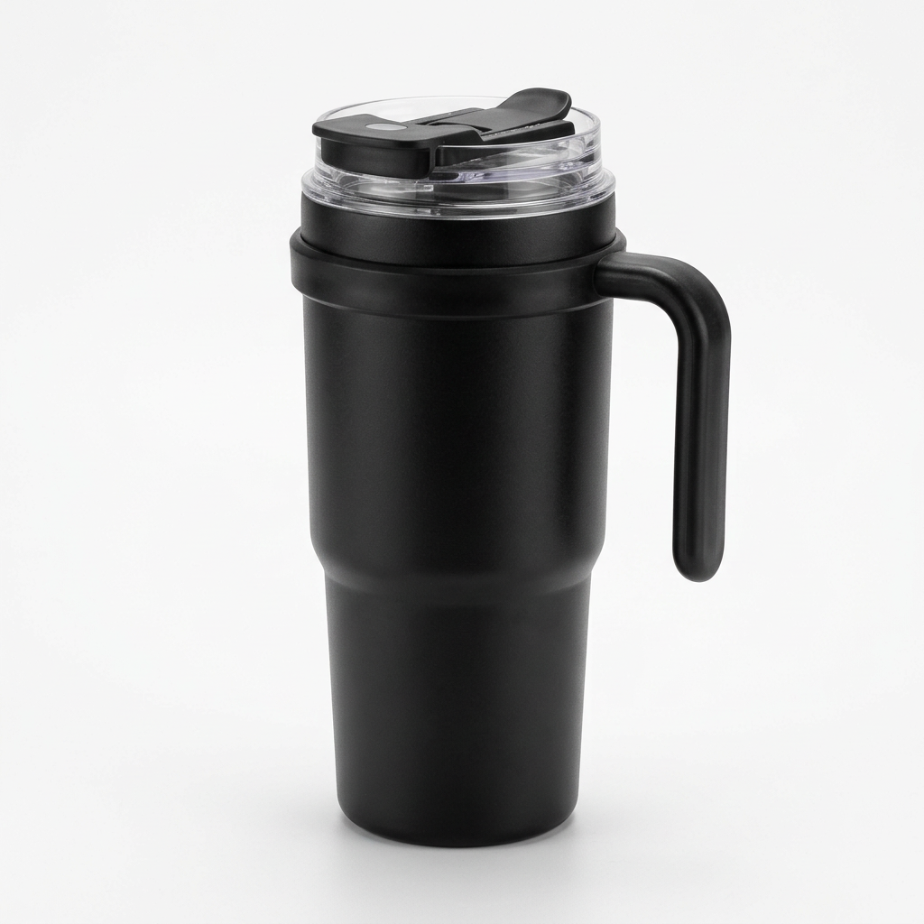 Everyday Handled Tumbler with Flip-Top Lid